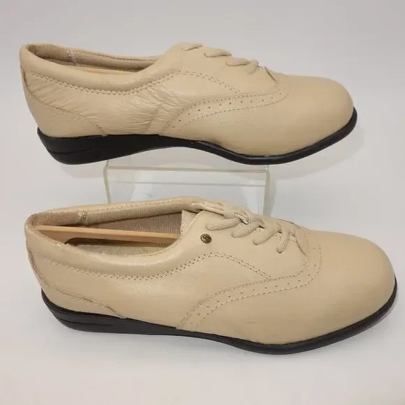 NEW Dr. Scholl's Lace Up Oxford Air Pillow Insole Leather Shoes Women's 11 Wide - Picture 3 of 7
